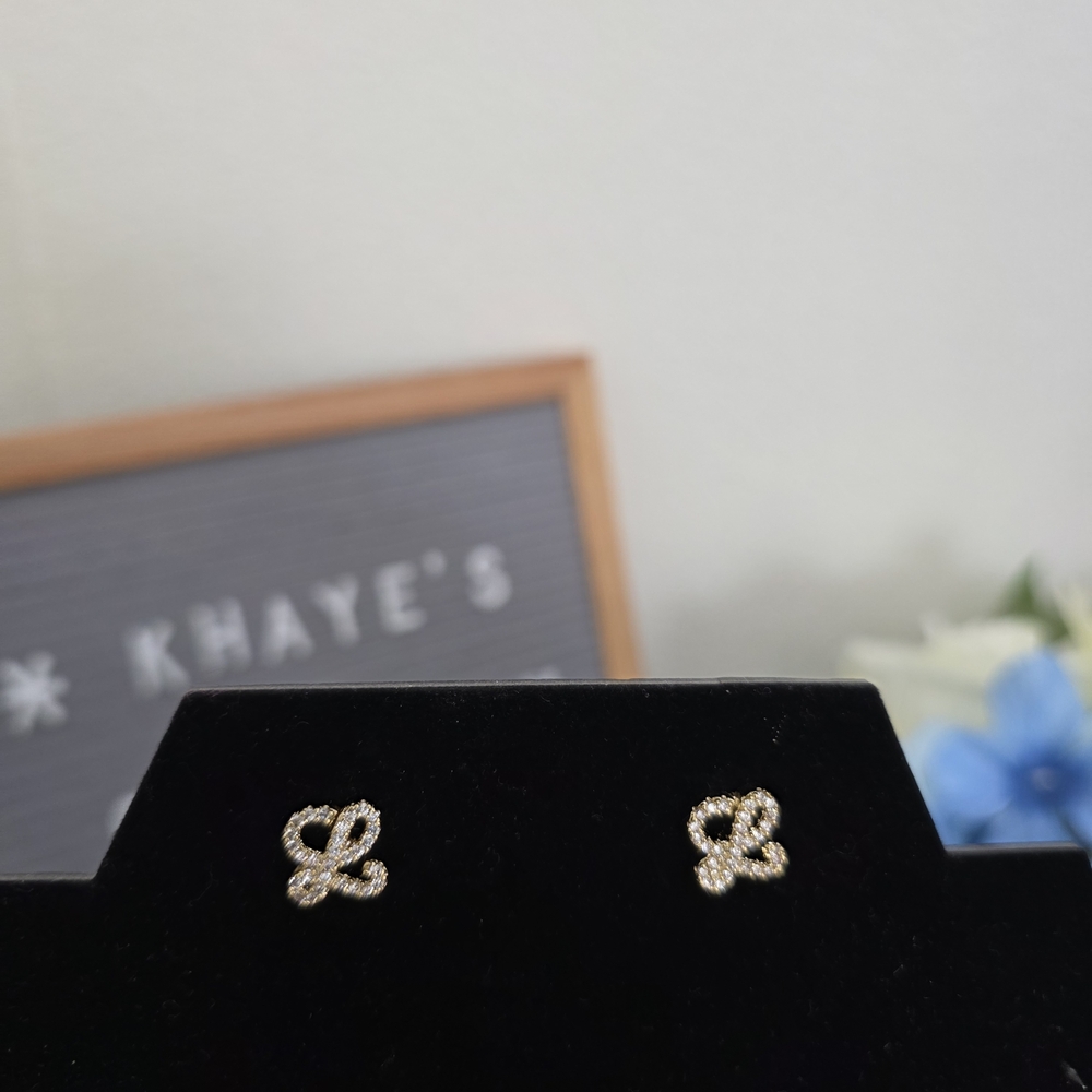 Fashion Inspired Gold Stud Earrings